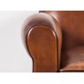 Fauteuil club cuir basane