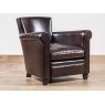 Fauteuil club design en cuir