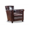 Fauteuil club design en cuir