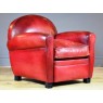 Fauteuil club cuir basane