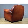 Fauteuil club cuir basane