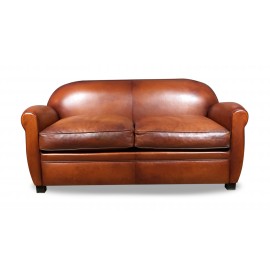 Leather club sofa Béjannin Paris