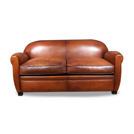 Leather club sofa Béjannin Paris