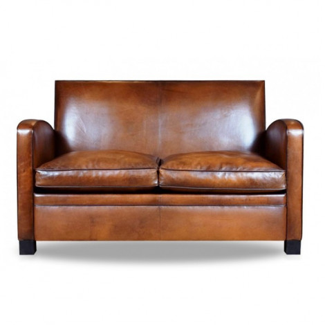 Leather club sofa Béjannin Paris