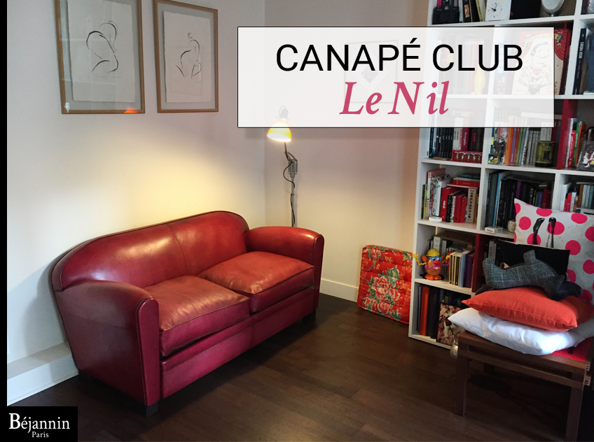 Canapé club cuir Paris