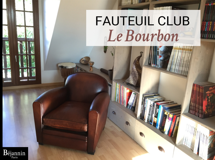 Fauteuil club cuir Paris : Le Nil ⁂ Béjannin Paris