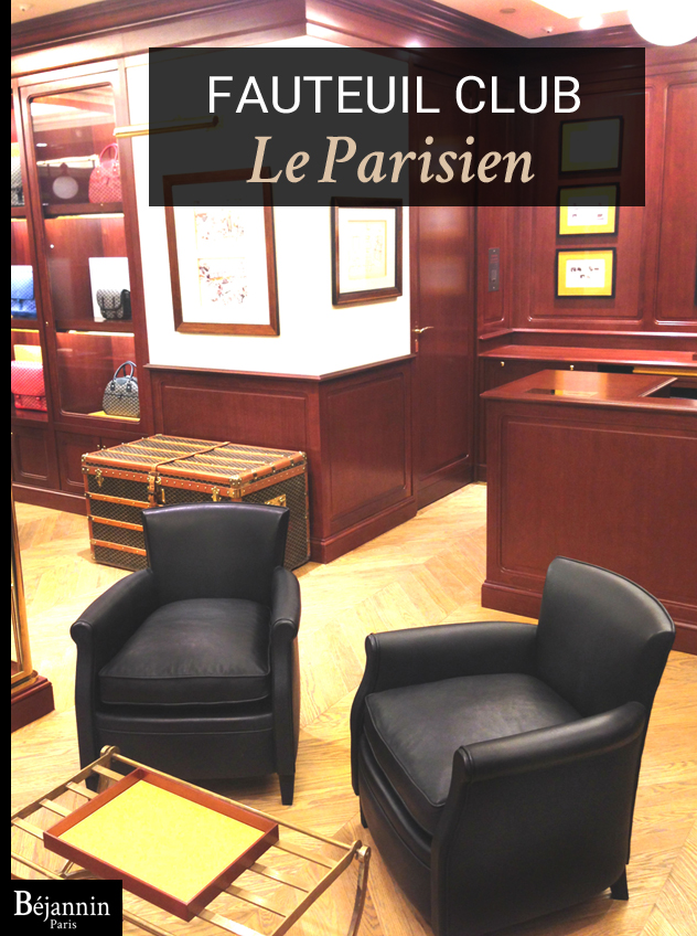 Fauteuil club cuir Le Parisien - Béjannin Paris